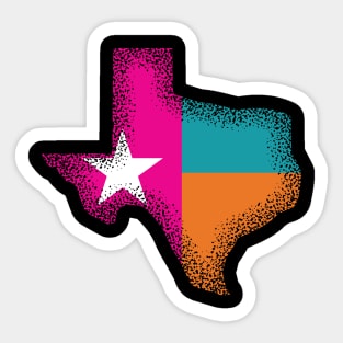 Texas State in Retro San Antonio Colors Sticker